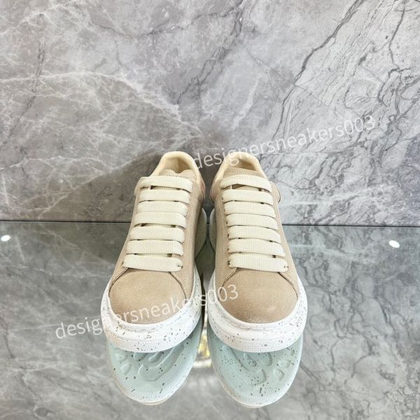 

new mens woman casual shoes oversized sneakers leather fashion platform white black suede designer brand men womens platform casual shoes