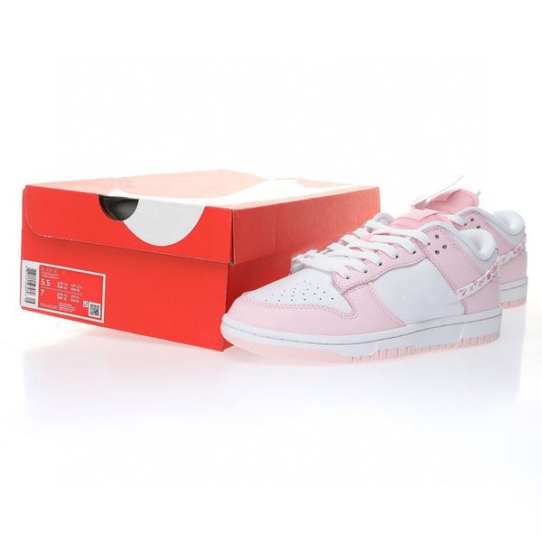 

dunks low pink paisley basketball designer shoe sports sneakers with original box