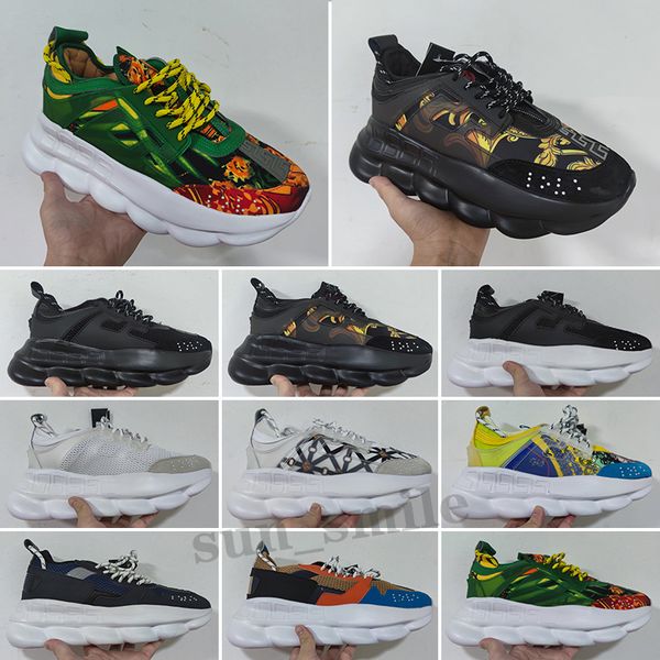 

fashion casual canvas shoes designers women sneakers mens white greek key platform men woman chainz dress footwe chain reaction eur 36-45, Black