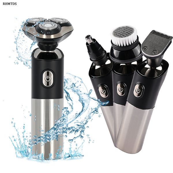 

electric shavers mens wet dry razor lcd display beard trimmer fast charging shaving machine hair clipper 230328