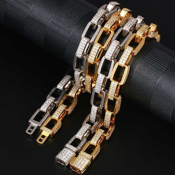

s925 hiphop mens jewelry gold chain design iced out odin link necklace, Silver