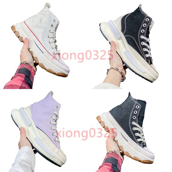 

canvas chuck run star casual shoes hike platform vulcanized women shoes platform men and women legacy sneakers, Black