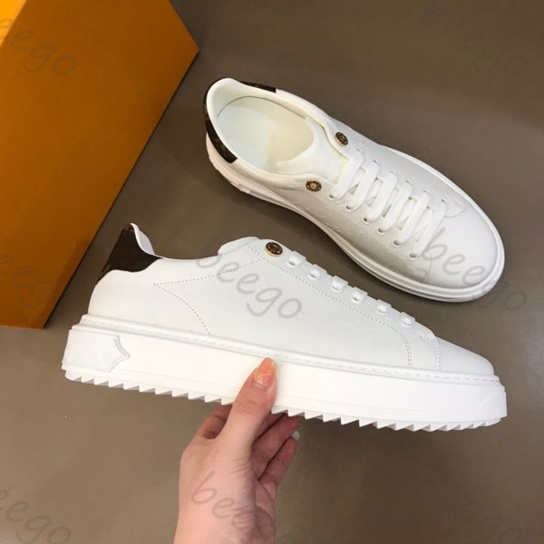 

time out sneaker casual shoes women travel leather lace-up cowhide fashion lady flat designer running trainers letters woman shoe platform m, Black