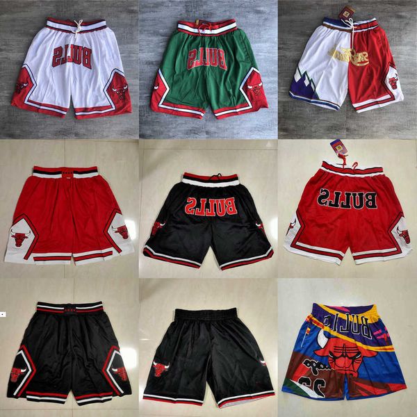 

2023 chicago''bulls''men throwback basketball shorts pocket red black