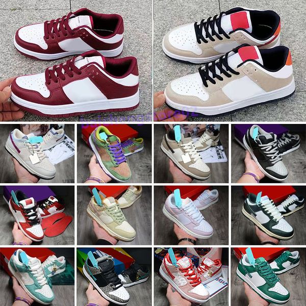 

2023 classic dunksb low mens womens casual running shoes designer panda valentine day pink dusty olive curry cactus jack lows sports sneaker