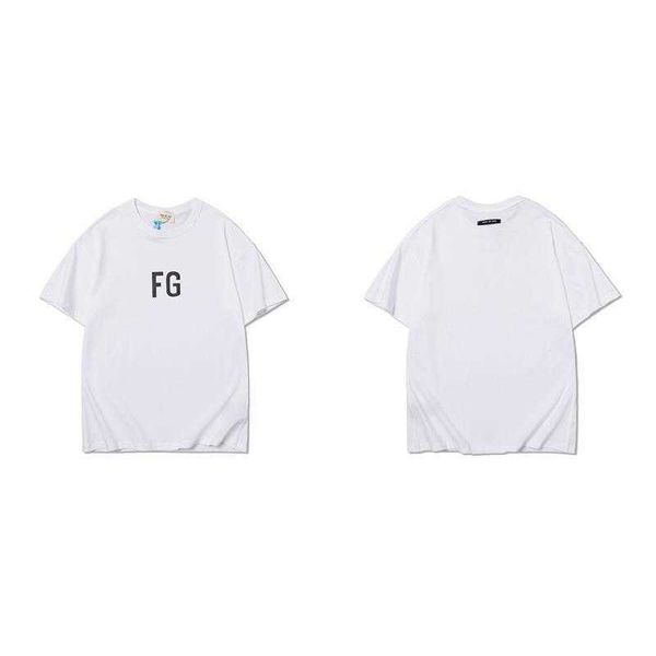 

fog t shirt men's women essentialls designer tees ess tshirts high short sleeve flower main line 385m, White;black