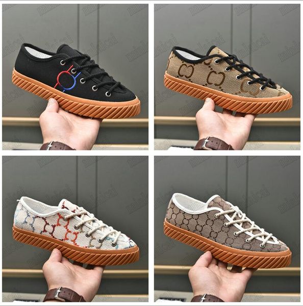 

men's designer canvas shoes interlocking g embroidery sneaker 703032 green and red web stripe shoe italy luxurys low-lace-up maxi sneak, Black