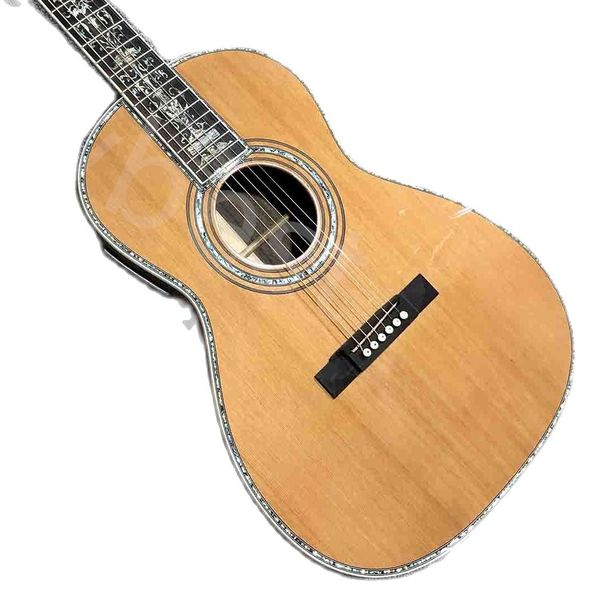 

lvysolid red cedar wood ooo body 45c acoustic electric guitar
