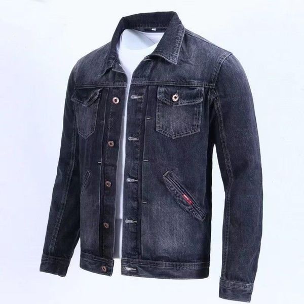 

men s jackets spring and fall retro denim jacket men s fashion brand handsome cargo korean version slim casual wear clothes 230328, Black;brown