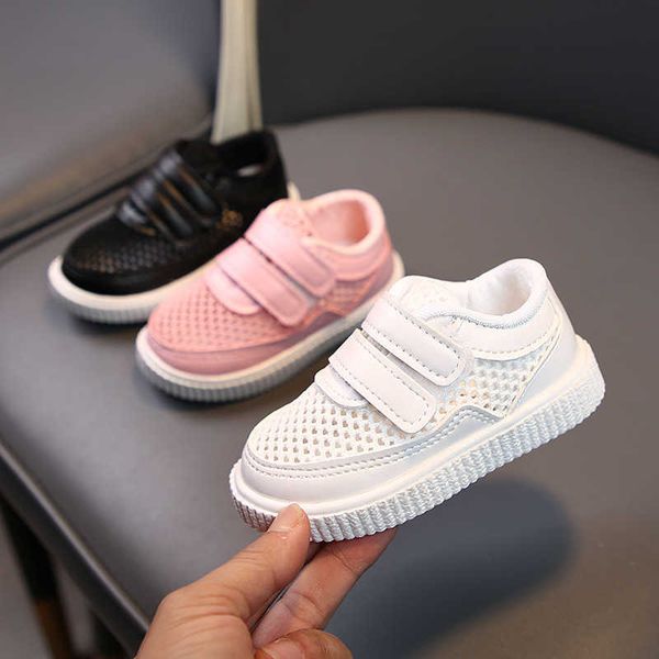 

athletic outdoor kids shoes antislip soft bottom baby sneaker casual flat sneakers children girls boys sports toddler girl y2303, Black