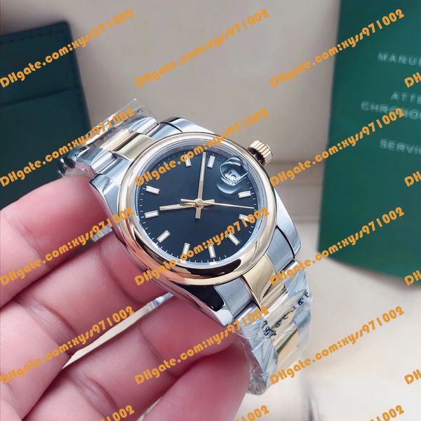 

2 model women's watch 31mm 278243 278241 278240 asia 2813 movement auto glow watch gold stainless steel band sapphire glass, Slivery;brown