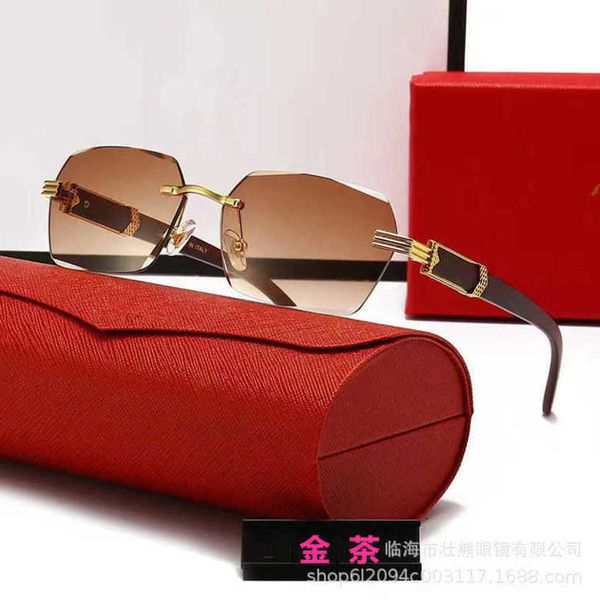 

luxury designer sunglasses 20% off personalized leopard head 9050 frameless trimmed driving toad mirror, White;black
