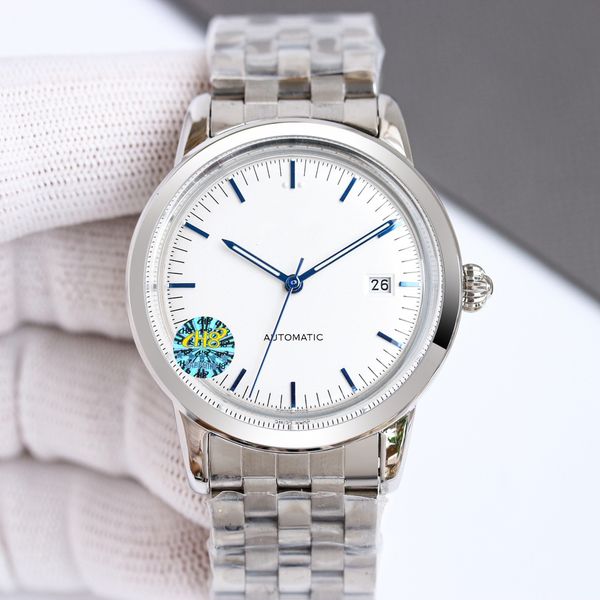 

designer watch men's watch 316l silver dial 40mm imported super movement 9015 fully automatic windup super luminous 3d three-dimensiona, Slivery;brown
