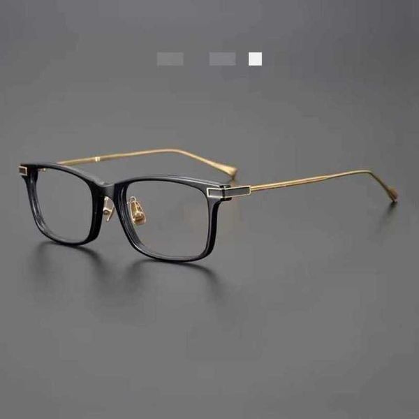 

luxury designer sunglasses 20% off japan 999.9 high-end glasses frame male myopia chen daoming ye jingyan same pure titanium big face transp, White;black