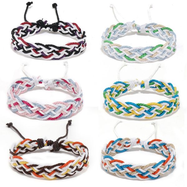 

handmade summer boho bohemia rope bracelet women men vintage ethnic braided bracelet for women jewelry pulseras muje, Golden;silver