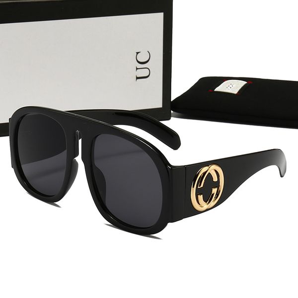 

luxury designers sunglasses for women designer goggle beach sun glasses retro frame luxury foil stamped letters design uv400 with box, White;black