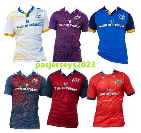 

s-3xl 21 22 23 leinster munster rugby jersey home away 2022 2023 european alternate ireland irish club shirt, Black;gray