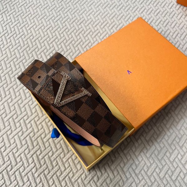 

designer belt luxury men classic pin buckle belts gold silver black head striped double-sided casual width 3.8cm size 105-125cm versatile go