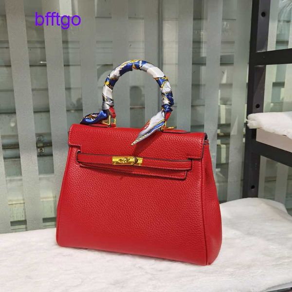 

legal copy deisgner 8a herms's kelys bags online shop wedding 2023 new red large capacity portable women fashion women's bridal