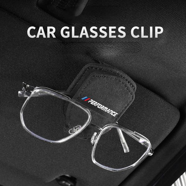 

sunglasses cases bags 2pcs for bmw car glasses clip eyeglass holder suede sun visor storage cards strong magnet holder performance car acces