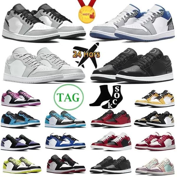 

mens 1 low og 1s basketball shoes jumpman lost and found university blue patent bred gorge green dark mocha starfish black white pale lvory