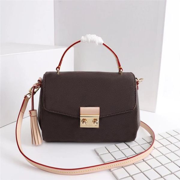 

fashion quality new retro high style purses crossbody genuine croisette leather women shoulder womens handbags bag classic bags tx251s, Red;black