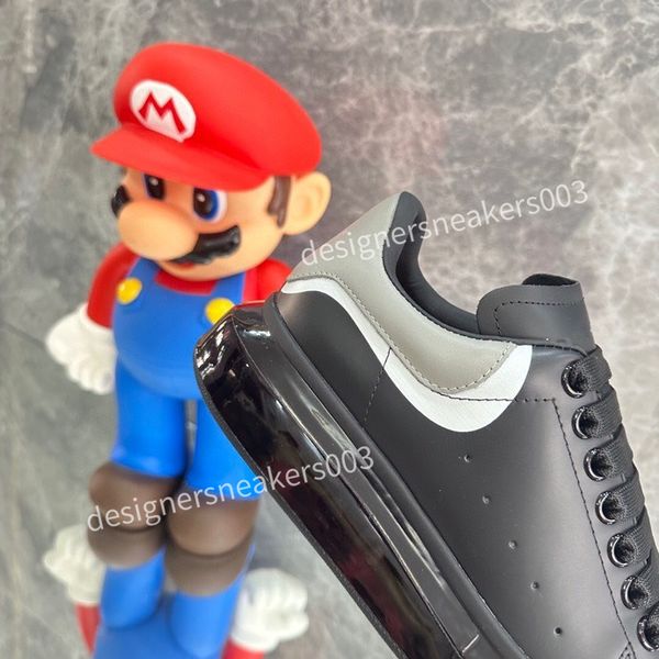 

new designer sneakers classic men trainer casual shoes platform trainers monograms shoes rubber canvas leather sneaker, Black