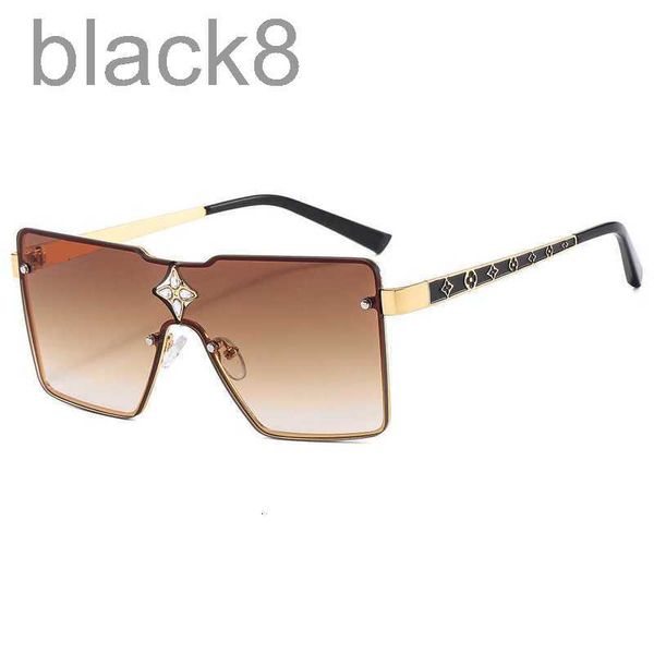 

sunglasses designer 2023 metal large frame men's and women's glasses fashion diamond 1cac rytr, White;black