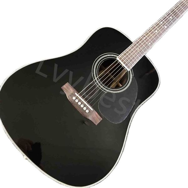 

lvygrand solid spruce 35s d body rosewood fingerboard acoustic electric guitar in black