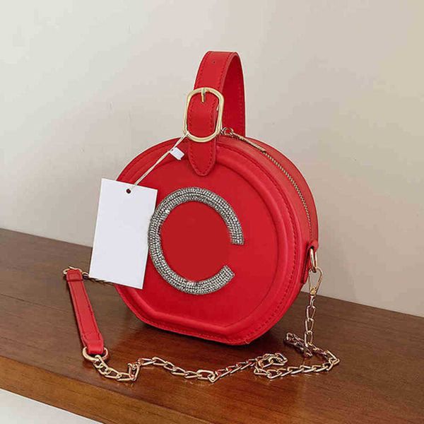 

shoulder bag ladies round handbag leather designer tote banquet crossbody bag 220510