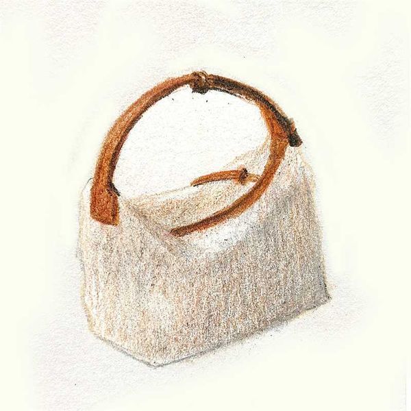 

2023 autumn new luo's cubi bento bag jacquard canvas material