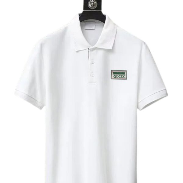 

summer men's polo short sleeve versatile casual style, White;black