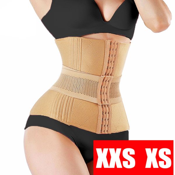

women's shapers dress slimming waist trainer modeling belt shapewear cincher body shaper fat compression strap girdles firm corset xxs, Black;white