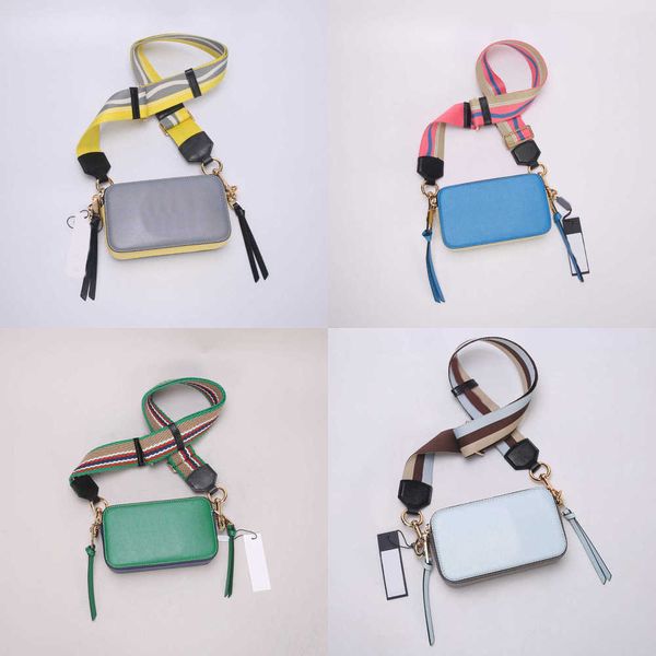 

designer shoulder bags women camera bags leather color matching wide strap cowhide women's single diagonal luxurys handbags 221128