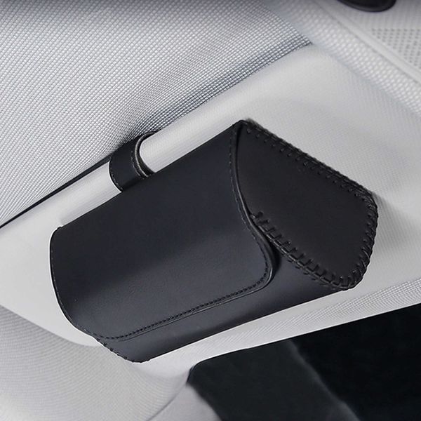 

sunglasses cases bags car sunglass holder car sun visor glasses case organizer pu leather eyeglasses storage box auto interior accessories j