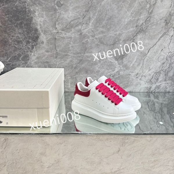 

2023new men autumn casual shoes leather matching small fragrance thick sole sneakers female leisure father shoes, Red;white