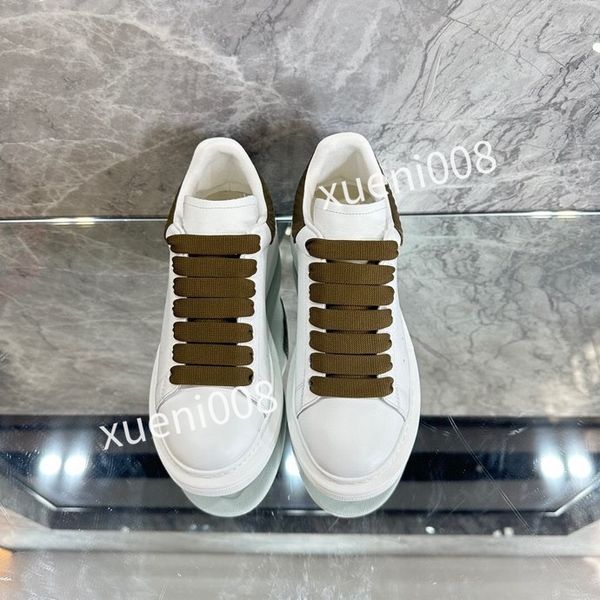 

2023new designer casual white shoes sneakers casual shoes sneakers women's platform shoes black luxury velvet suede womens lace up men, Red;white