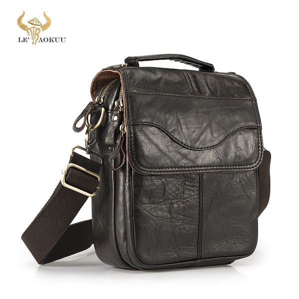 

evening bags quality original leather male casual shoulder messenger bag cowhide fashion cross body bag 8" pad tote mochila satchel 144