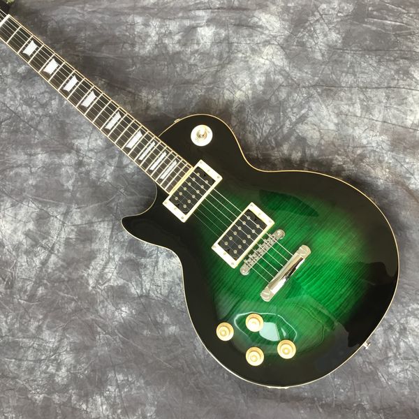 

factory custom shop new lp green custom left electric guitar