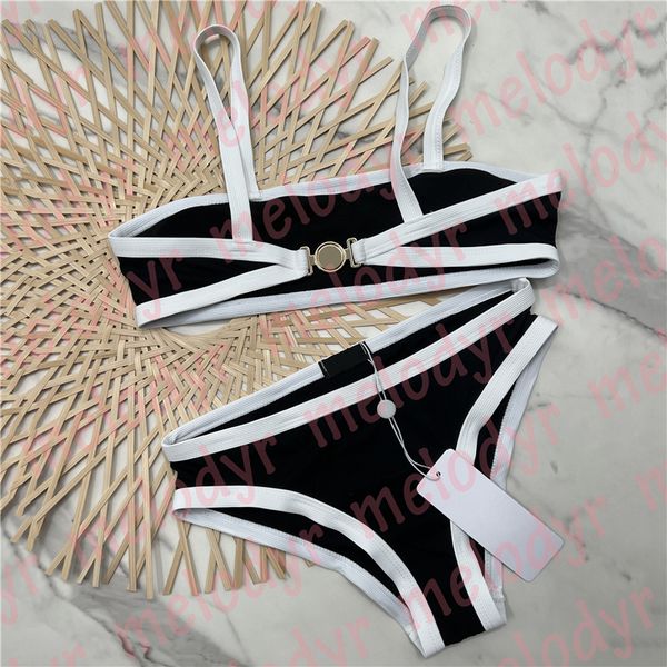 

women swimwear set designer letter bikini summer vacation padded swimsuit girl swim bathing suit
