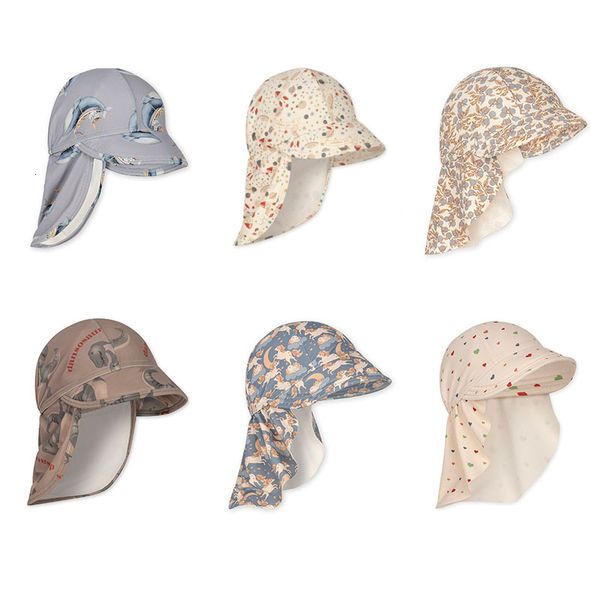 

caps hats summer ks brand cartoon print kids swimming matching hat beach sun hat 230328, Yellow