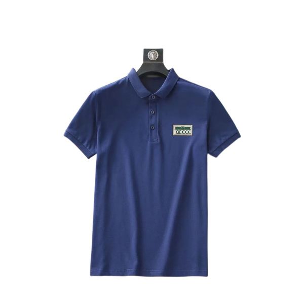 

men's 2023 summer polo simple loose short sleeve t-shirt, White;black