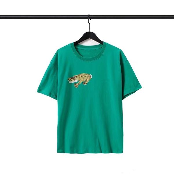

summer men's simple crew neck new embroidery t-shirt, White;black