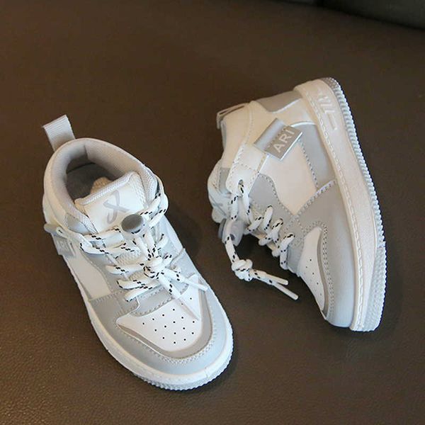 

athletic outdoor spring new children sports shoes boys breathable mesh girls high-sneakers baby anti-slip wearable soft y2303, Black