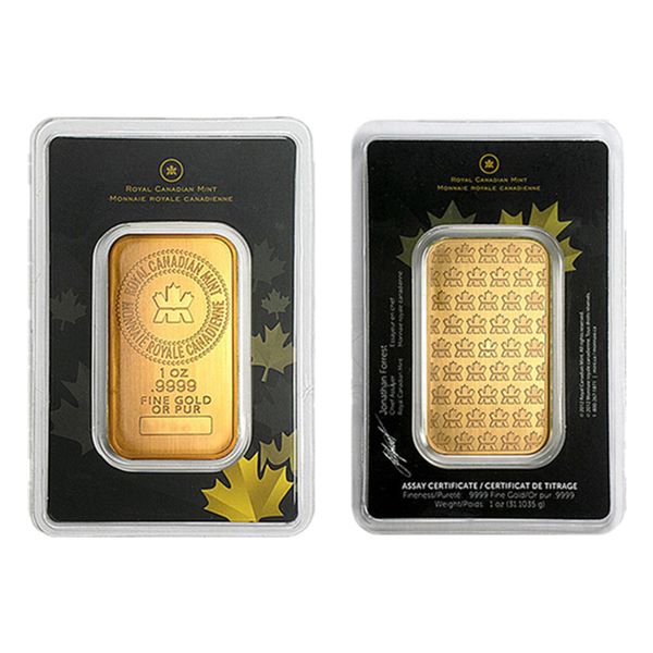 

other arts and crafts 1 oz 24k plated gold canadian maple leaf gold bar bullion selling business gift collectibles