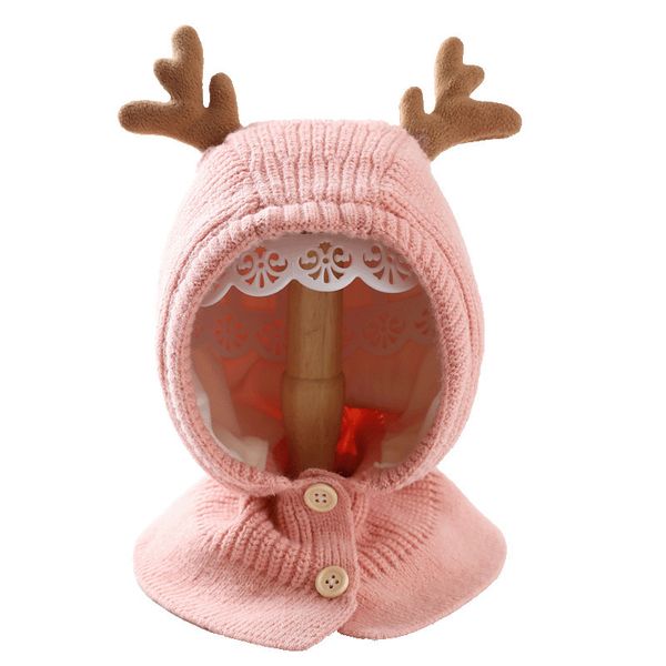 

caps hats winter baby girl hat cartoon deer hood hat for kids boy warm christmas hat year hat knit children hat cap 230328, Yellow