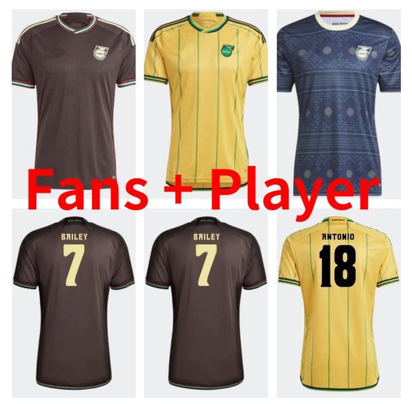 

2023 2024 jamaica soccer jerseys 23 24 national football team bailey antonio reid nicholson lowe morrison home away pre match training shirt, Black;yellow