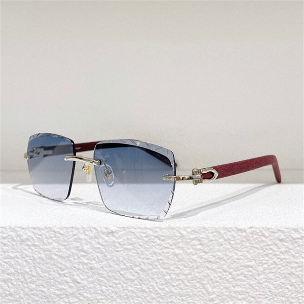 

sunglass womens 23ss personality frameless sunglasses trimmed lenses ct0013 sunglasses women, White;black