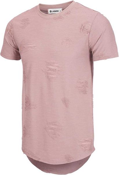

kliegou men's fashion hip-hop color-blocking stripe t-shirt, White;black