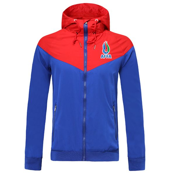 

windbreaker azerbaijan mens jackets hooded football windbreakers coats winter windproof waterproof zipper sports hoodies soccer jacket size, Black;brown